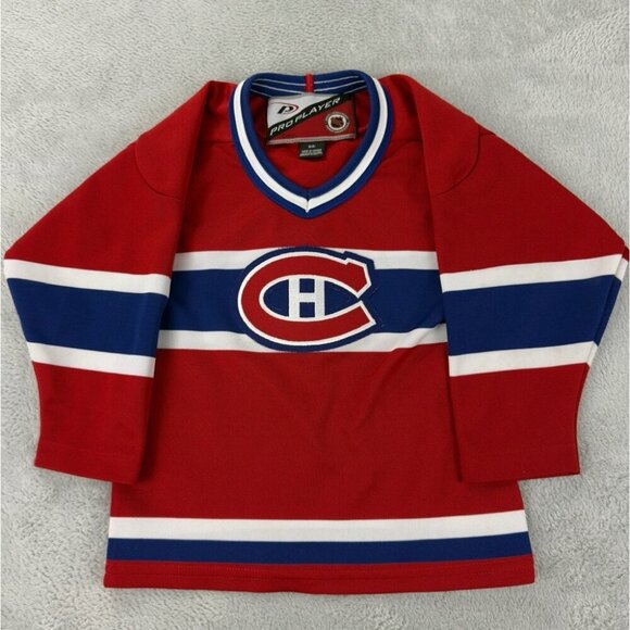 Pro Player Montreal Canadians NHL Boys Hockey Jersey Size S - Picture 1 of 13
